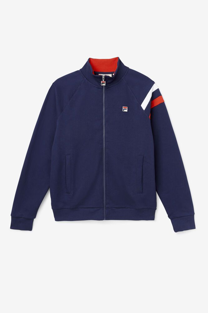 Fila Jacket Stance Track Mens Navy - India GNR-027439